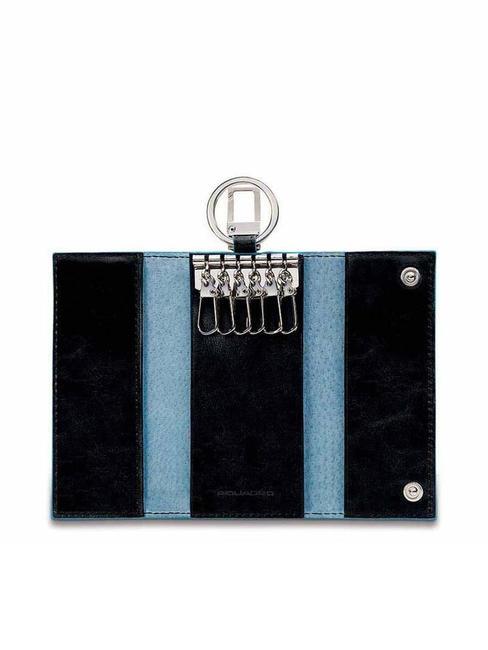 BLUE SQUARE Etui na klucze sk&oacute;rzane  Czarny - Brelok