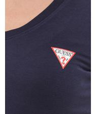 GUESS MINI TRIANGLE Koszulka z dekoltem w serek zaczerniony niebieski - Koszulki i topy damskie - 4