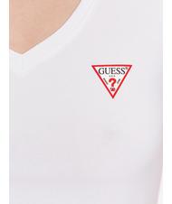 GUESS MINI TRIANGLE Koszulka z dekoltem w serek czysto biały - Koszulki i topy damskie - 4