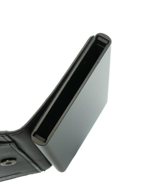 TIGER Uchwyt na kartę blokującą RFID Czarny - Portfele męskie