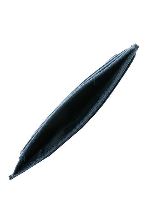 MACBETH Etui na karty ze sk&oacute;ry i materiału niebieski - Portfele męskie