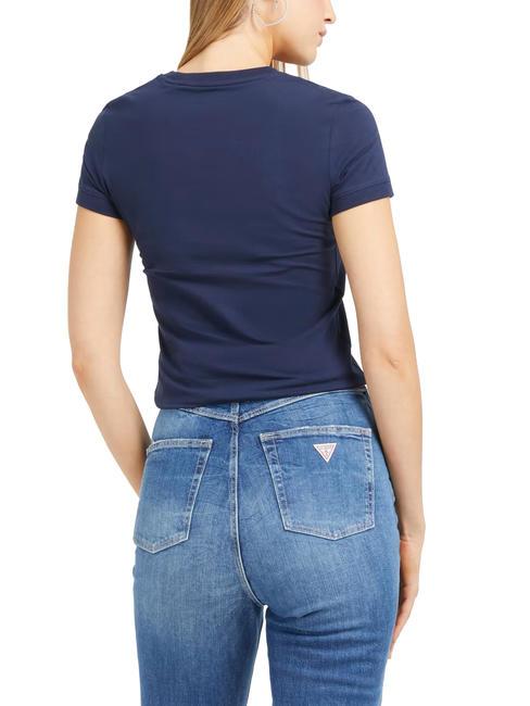 MINI TRIANGLE Koszulka typu slim-fit zaczerniony niebieski - Koszulki i topy damskie