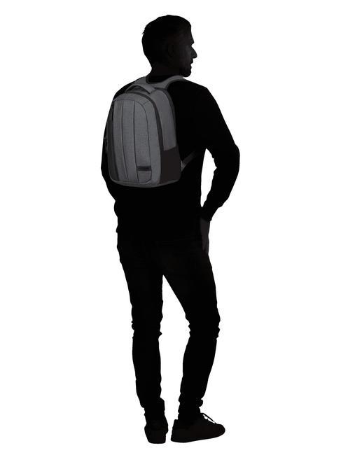STREETHERO Plecak na laptopa 14" szary melanż - Plecaki na laptopa do pracy