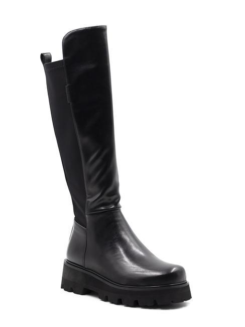 PLATFORM Wysokie buty czarny - Buty damskie