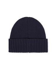 TOMMY HILFIGER MONOTYPE BEANIE Czapka z bawełny i wełny kosmiczny niebieski - Włosy - 2