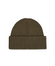 TOMMY HILFIGER MONOTYPE BEANIE Czapka z bawełny i wełny zieleń wojskowa - Włosy - 2
