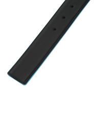 PIQUADRO BLUE SQUARE Pasek odwracalny czarno-niebieski - Paski - 5