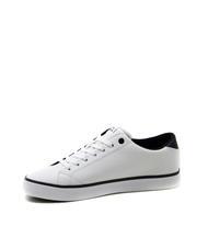 TOMMY HILFIGER HIGH VULCANIC CORE Trampki ze sk&oacute;ry pochodzącej z recyklingu biały - Buty męskie - 3