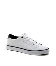 TOMMY HILFIGER HIGH VULCANIC CORE Trampki ze sk&oacute;ry pochodzącej z recyklingu biały - Buty męskie - 2