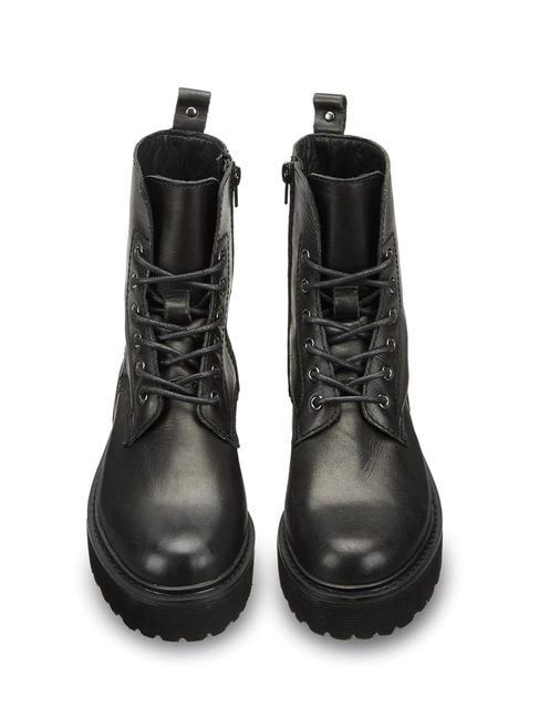 SLASH 1814 Sk&oacute;rzane botki czarny - Buty damskie