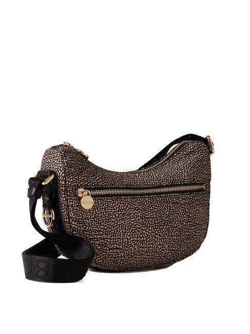 HOBO LUNA MINI ECO LINE Torba na ramię OP/NATURALNY/CZARNY - Torby damskie