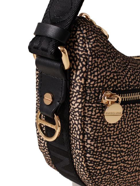 HOBO LUNA MINI ECO LINE Torba na ramię OP/NATURALNY/CZARNY - Torby damskie