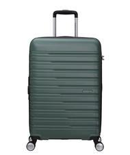 AMERICAN TOURISTER FLASHLINE Średni w&oacute;zek rozszerzalny ciemny las - W&oacute;zki twarde - 7
