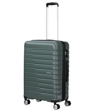 AMERICAN TOURISTER FLASHLINE Średni w&oacute;zek rozszerzalny ciemny las - W&oacute;zki twarde - 8