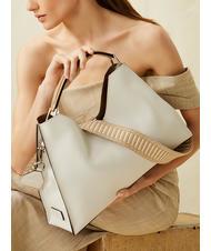 GIANNI CHIARINI AURORA Torebka sk&oacute;rzana z saszetką piasek-natura - Torby damskie - 6