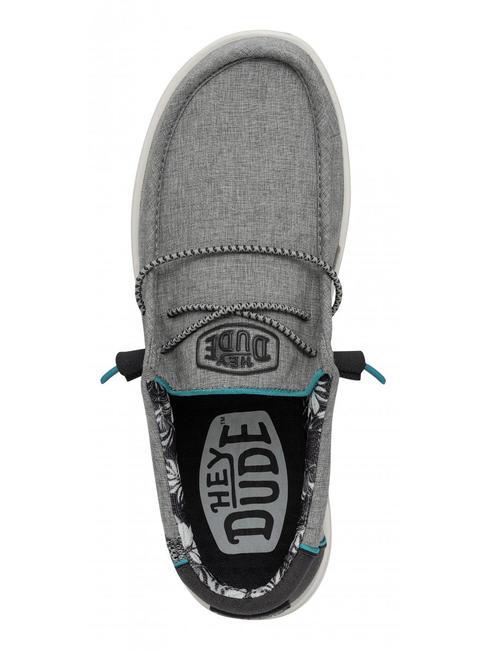 WALLY H2O Buty mokasynowe z elastycznej tkaniny grafit - Buty męskie