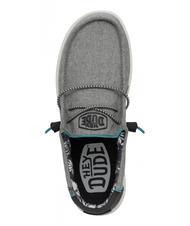 HEY DUDE WALLY H2O Buty mokasynowe z elastycznej tkaniny grafit - Buty męskie - 5