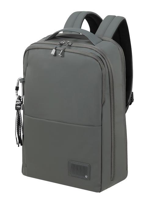 WANDER LAST Plecak na laptopa 14,1" zielony metaliczny - Plecaki na laptopa do pracy