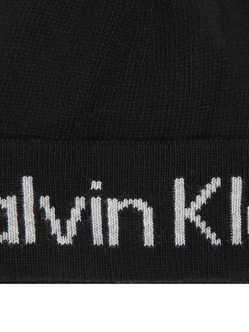 LOGO REVERSO TONAL Kapelusz z mankietem czarny - Włosy