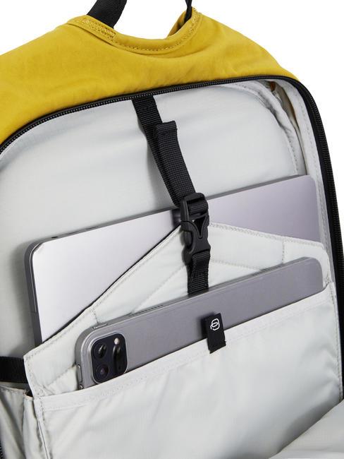 INIA Plecak na laptopa 15,6" ze zintegrowaną diodą LED ż&oacute;łty - Plecaki na laptopa do pracy