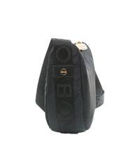 BORBONESE HOBO LUNA MINI ECO LINE Torba na ramię ciemny czarny - Torby damskie - 4