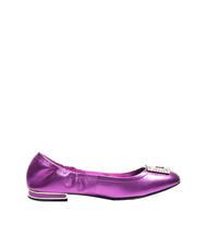 GUESS MICKLE Baleriny sk&oacute;rzane fuksja - Buty damskie - 2
