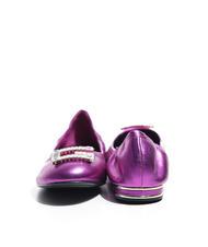 GUESS MICKLE Baleriny sk&oacute;rzane fuksja - Buty damskie - 4