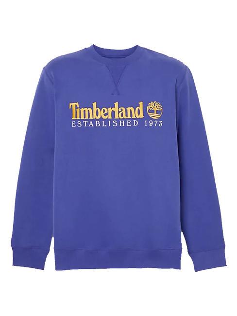 ESTABILISHED 1973 Bluza z okrągłym dekoltem powojnik niebieski wb - Bluzy męskie