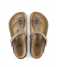 BIRKENSTOCK GIZEH BIRKO-FLOR  Sandały typu japonki mokka - Buty uniseks - 4