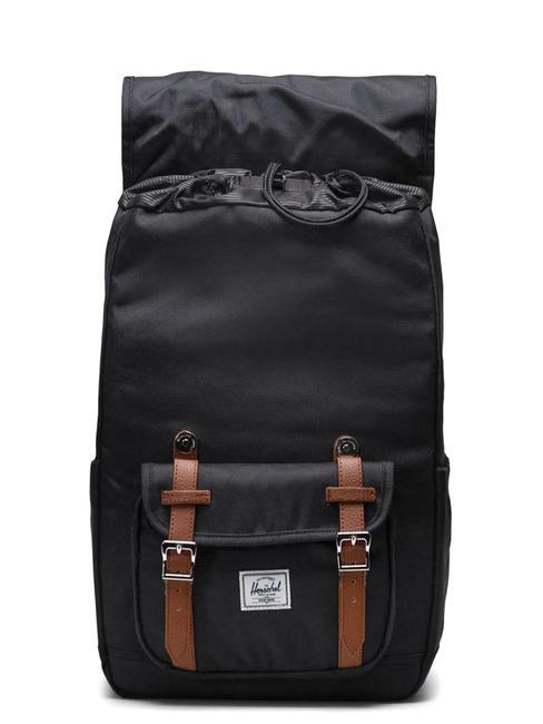 LITTLE AMERICA MID Plecak na laptopa 15,6" CZARNY - Plecaki szkolne i rekreacyjne