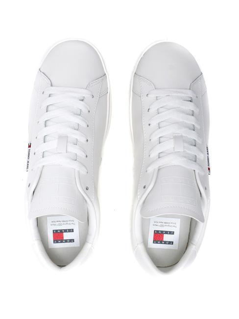 TJ LOW CUPSOLE LOW Sk&oacute;rzane trampki ekru - Buty męskie