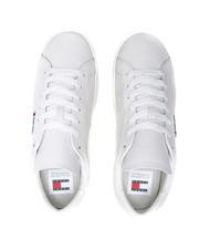 TOMMY HILFIGER TJ LOW CUPSOLE LOW Sk&oacute;rzane trampki ekru - Buty męskie - 5