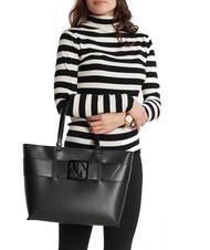 ARMANI EXCHANGE A|X BUCKLE Torba na ramię Czarny - Torby damskie - 5