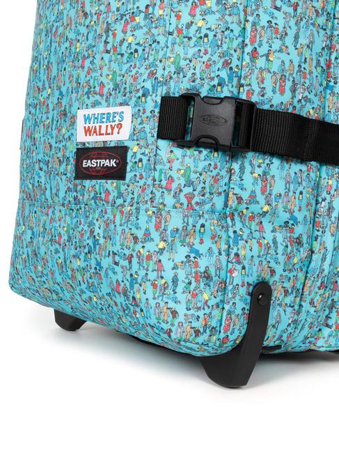 TRANVERZ M W&oacute;zek średni wz&oacute;r wally niebieski - W&oacute;zki p&oacute;łsztywne