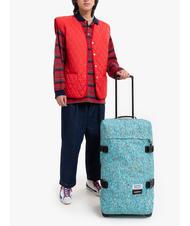 EASTPAK TRANVERZ M W&oacute;zek średni wz&oacute;r wally niebieski - W&oacute;zki p&oacute;łsztywne - 8