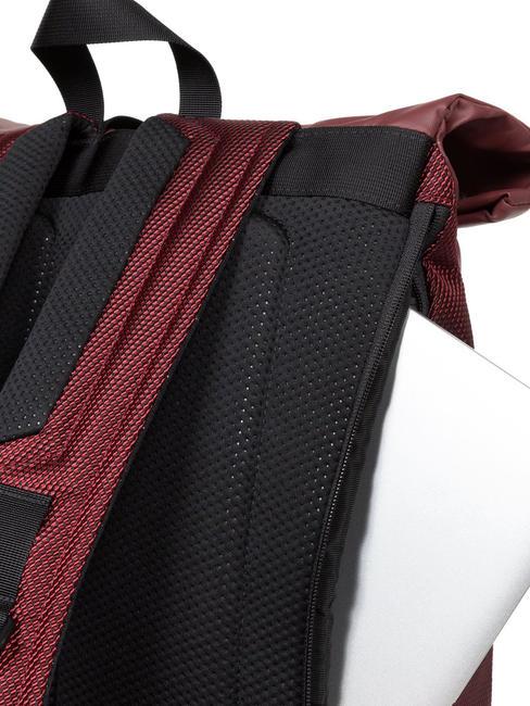 TECUM ROLL Plecak na laptopa 14" Burgundia - Plecaki na laptopa do pracy