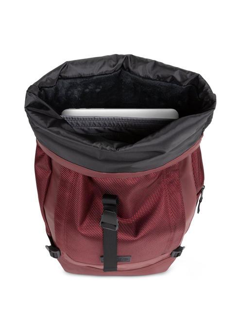 TECUM ROLL Plecak na laptopa 14" Burgundia - Plecaki na laptopa do pracy