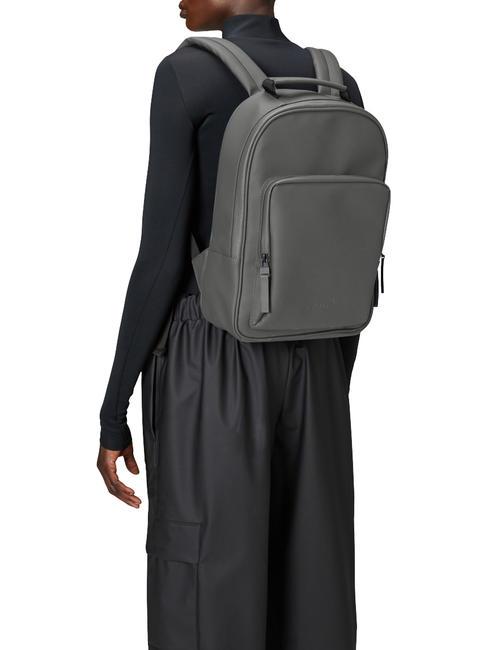 BOOK DAYPACK  Wodoodporny plecak szary - Plecaki szkolne i rekreacyjne