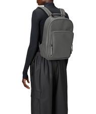 RAINS BOOK DAYPACK  Wodoodporny plecak szary - Plecaki szkolne i rekreacyjne - 3