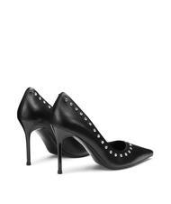 CULT QUEEN 3878 Sk&oacute;rzany dekolt z aplikacjami czarny - Buty damskie - 4