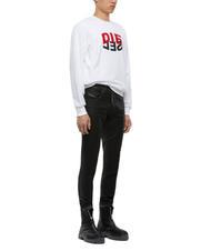 DIESEL S-GIRK Bluza bawełniana z okrągłym dekoltem biały - Bluzy męskie - 4