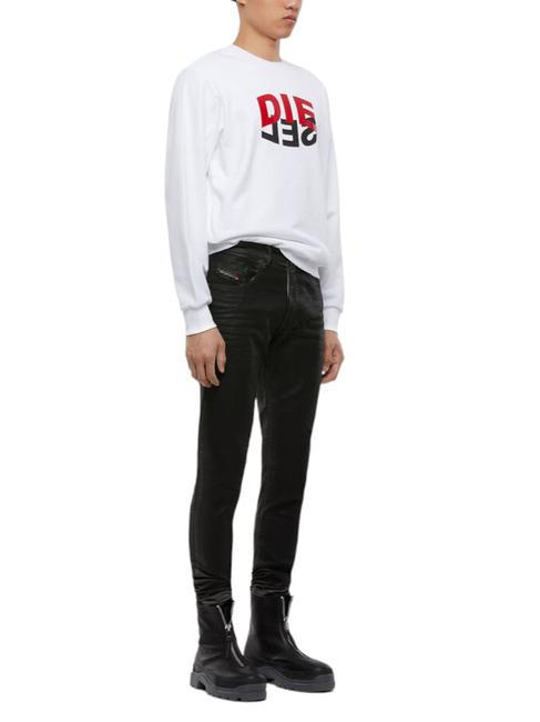 S-GIRK Bluza bawełniana z okrągłym dekoltem biały - Bluzy męskie