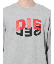 DIESEL S-GIRK Bluza bawełniana z okrągłym dekoltem szary - Bluzy męskie - 3
