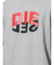 DIESEL S-GIRK Bluza bawełniana z okrągłym dekoltem szary - Bluzy męskie - 4