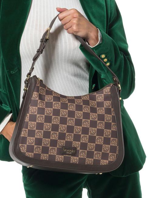 MONOGRAM Torba na ramię z paskiem na ramię brązowy - Torby damskie