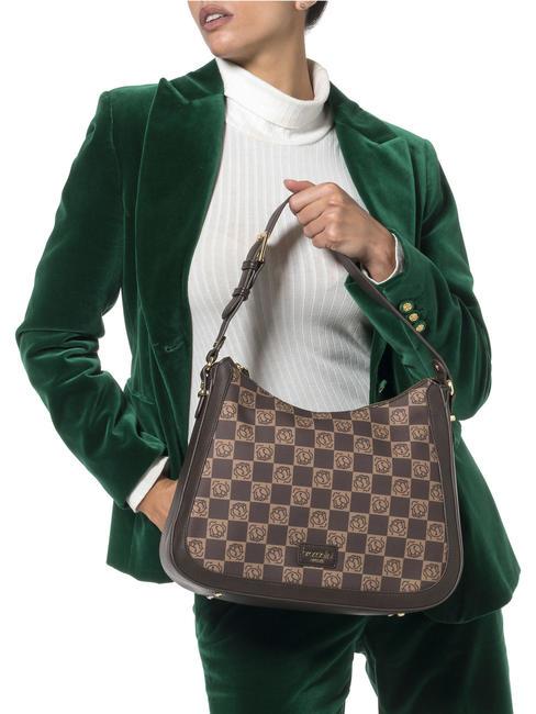 MONOGRAM Torba na ramię z paskiem na ramię brązowy - Torby damskie