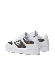 GUESS MIRAM 2 Adidasy Biały/Brązowy - Buty damskie - 3