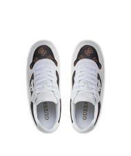 GUESS MIRAM 2 Adidasy Biały/Brązowy - Buty damskie - 4