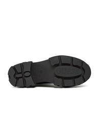 GUESS YELMA Metaliczne buty do kostki z logo CZARNY - Buty damskie - 7