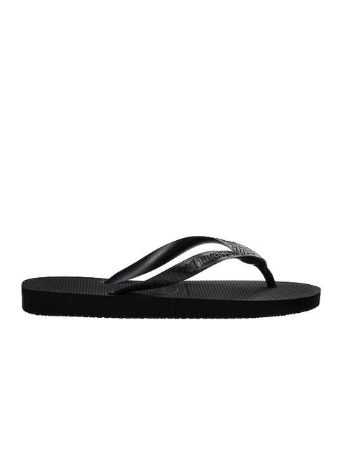 TOP TIRAS SENSES Klapki CZARNY - Buty damskie